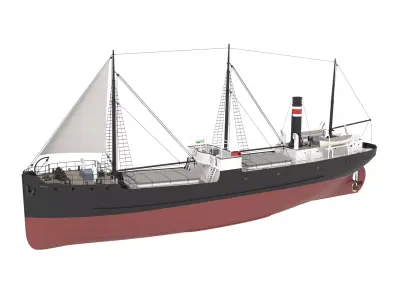 Steam Coaster 3D model