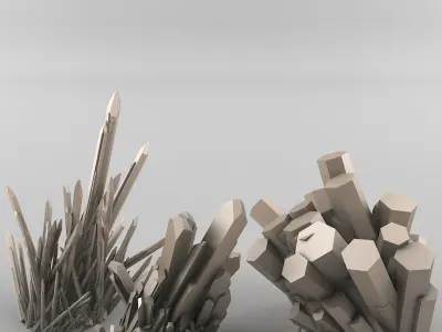 Crystals 3D model