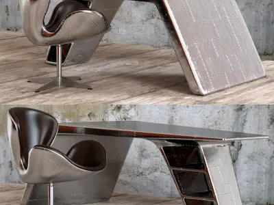 Aviator Desk 3D model purchase