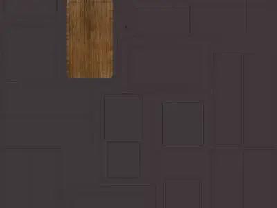 Industrial 3 rack table Low-poly 3D model