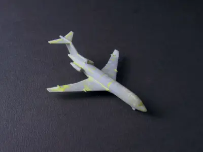 Boeing 727-100 3D print model