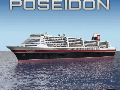 MS POSEIDON - Fictional cruise ship from the 2006 movie 3D print model