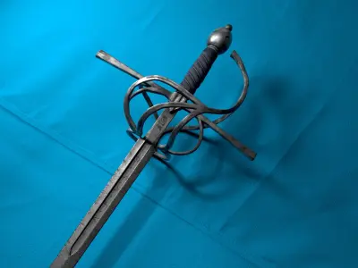 Rapier Sword 3D Model Low-poly 3D model