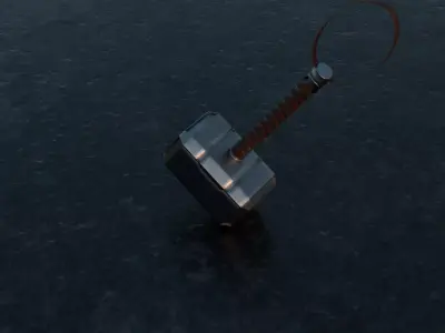 high quality  hammer 3D model