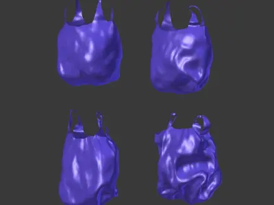 Plastic Sack - Bag Debris 3D model