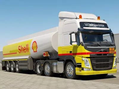 Volvo FM 6X2 Fuel Tank 3D model