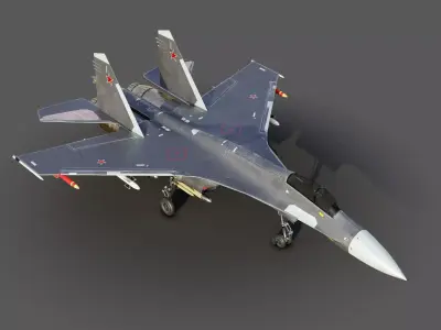 Sukhoi Su-35 3D model purchase