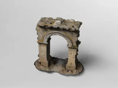 Ancient Stone Arch Ruin 3D model