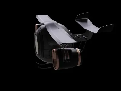 Sci-fi Camera Drone Free 3D model