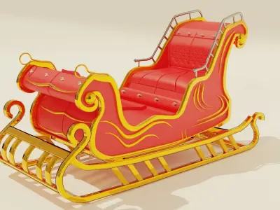 Christmas sleigh 3D model order