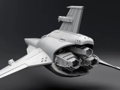 Colonial Viper MkVIIE Scale model 3D print model