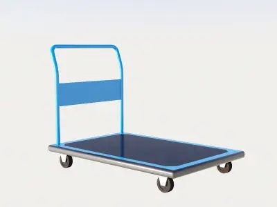 Platform Trolley Low-poly 3D model by memar-allahyarov
