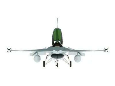 AIRCRAFT F16FIN 3D model