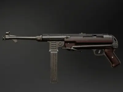 MP-40 Low-poly 3D model