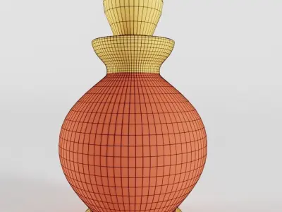 Antique Bohemian Perfume Bottle 3D model