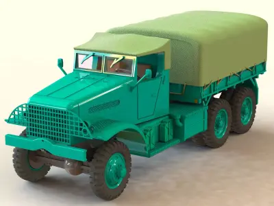 US White 666 Cargo with stent body 3D print model