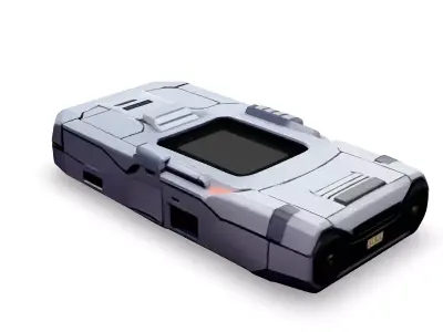 SciFi Handheld Device Scanner Low-poly 3D model