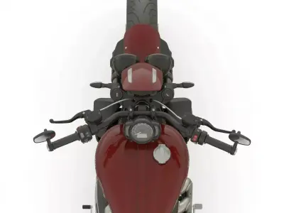 Triumph Rocket 3 Muscle Roadster Low-poly 3D model