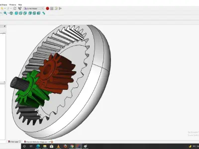 Planetary gearbox 3D print model