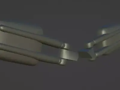GMT800 Extend Mirrors Low-poly 3D model