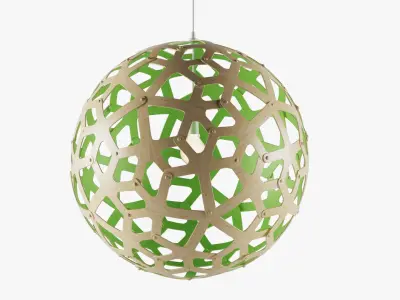 Plywood Lamps Set 3D model