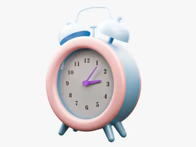 clock Low-poly 3D model