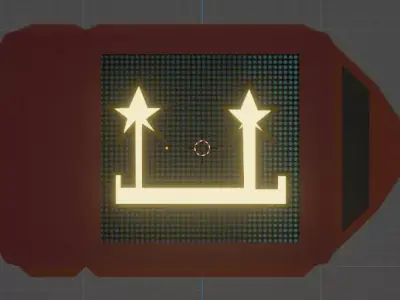 Starry Robot Free low-poly 3D model