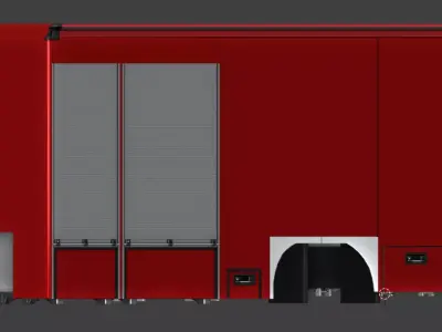 Schlingmann GW-Logistik Aufbau 3D model