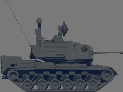 M247 Tank 3D model