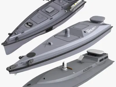 USV marine drone MAGURA V5 V7 SEA BABY-II 3D model