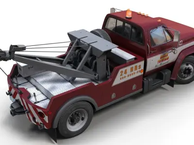 Holmes wrecker truck Low-poly 3D model