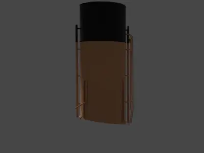 RMS Titanic Funnel No1 Free low-poly 3D model