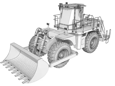 Wheel Loader 3D model buy