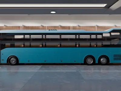 Volvo 9600 S  Low-poly 3D model