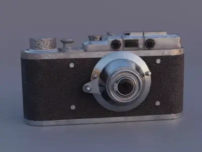Camera vintage Free low-poly 3D model