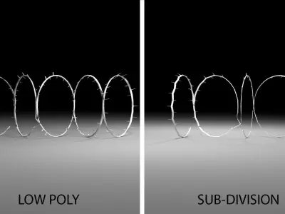 Military Barricade - Razor Wire 3D model