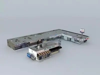 Mini Mall Free 3D model