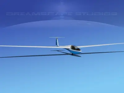 DG-400 17-Metre Motorglider V15 3D model