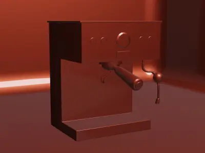 Coffee Maker Free low-poly 3D model purchase