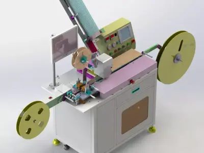 Semiconductor automatic taping machine 3D model