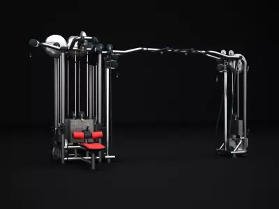 Multistation Fitness Cable Machine 3D model get