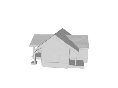 House 3d Model Low-poly 3D model