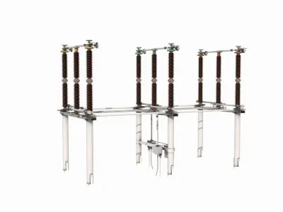High Voltage Isolation Switch 3 3D model