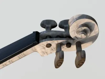 VIOLIN Stradivari design inspired 3D print model