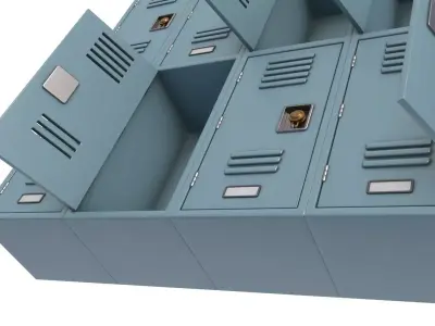 Sports Gym Locker 3D model