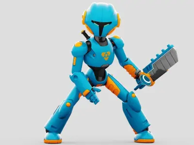 BATTLE DROID YOKOU RIGGED Free 3D model
