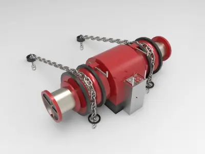 Anchor Winch Boat or ship 3D model