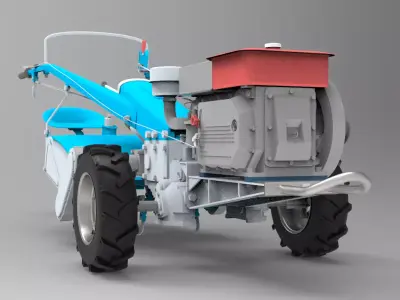 3D Design Model of Garden Tractor 3D model