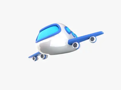 Plane 3D Illustration 3D model