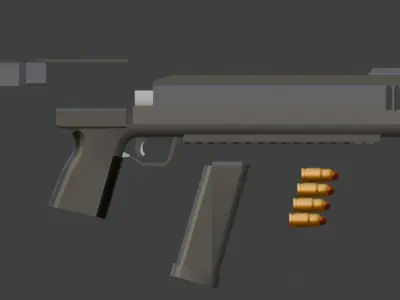 Orginal Heavy Combat Pistol 3D model